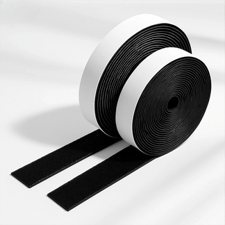 Bande adhésive velcro noire pour moustiquaire