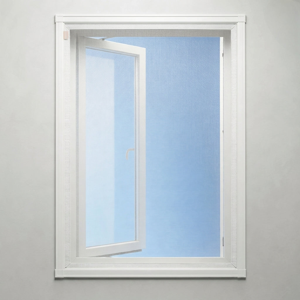 Moustiquaire fenêtre magnétique blanc