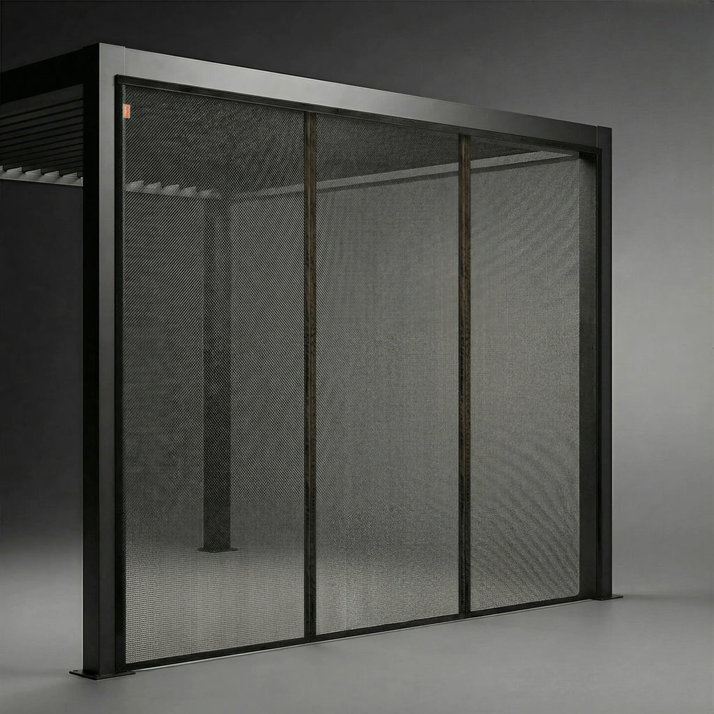 Moustiquaire coulissante noire grande taille studio