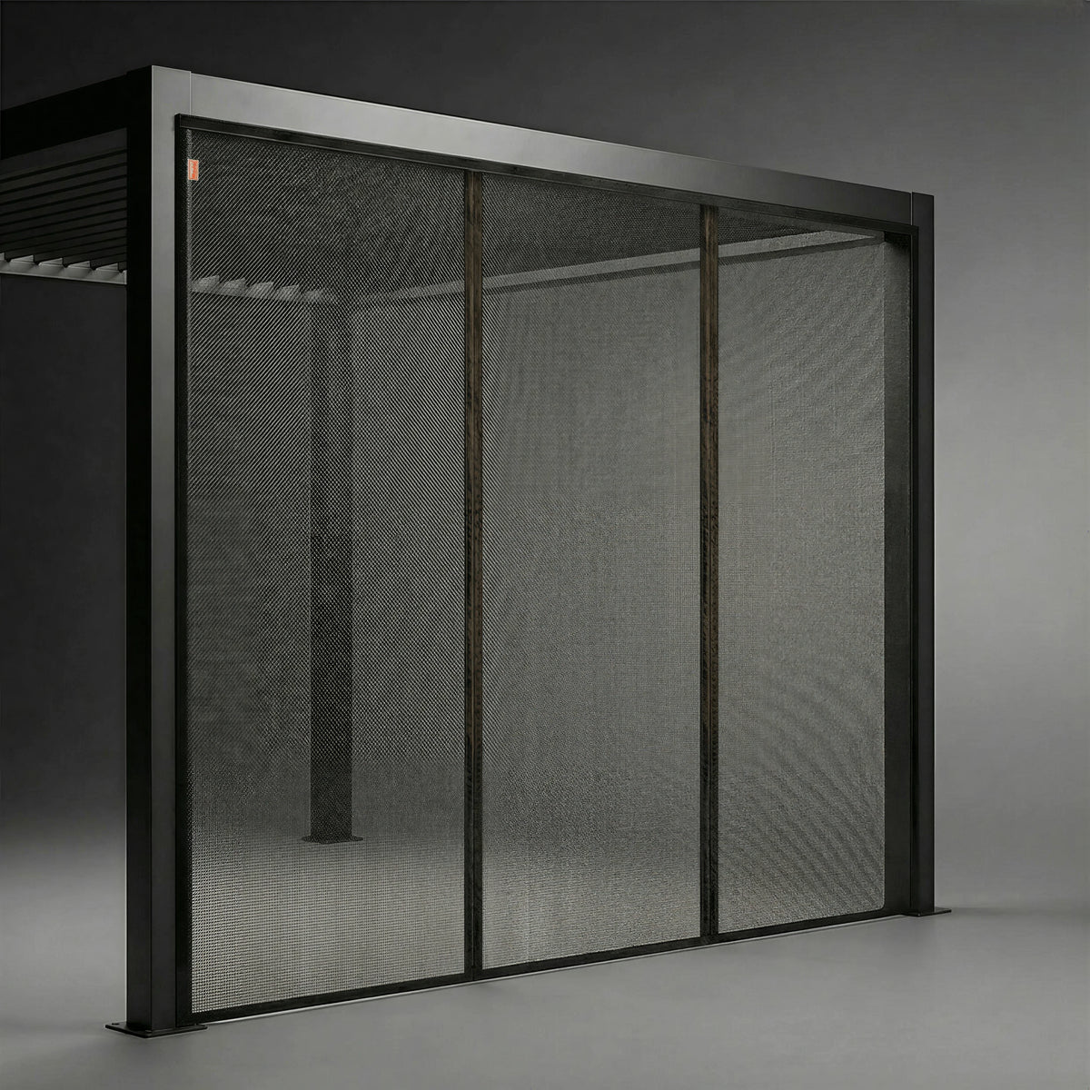 Moustiquaire coulissante noire grande taille studio