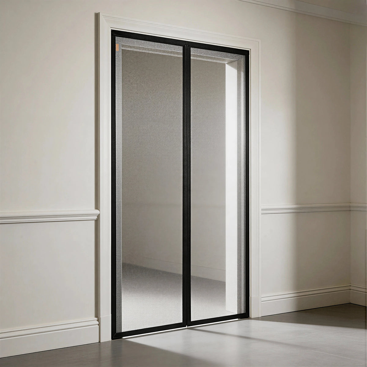 Moustiquaire magnétique porte noire intérieur