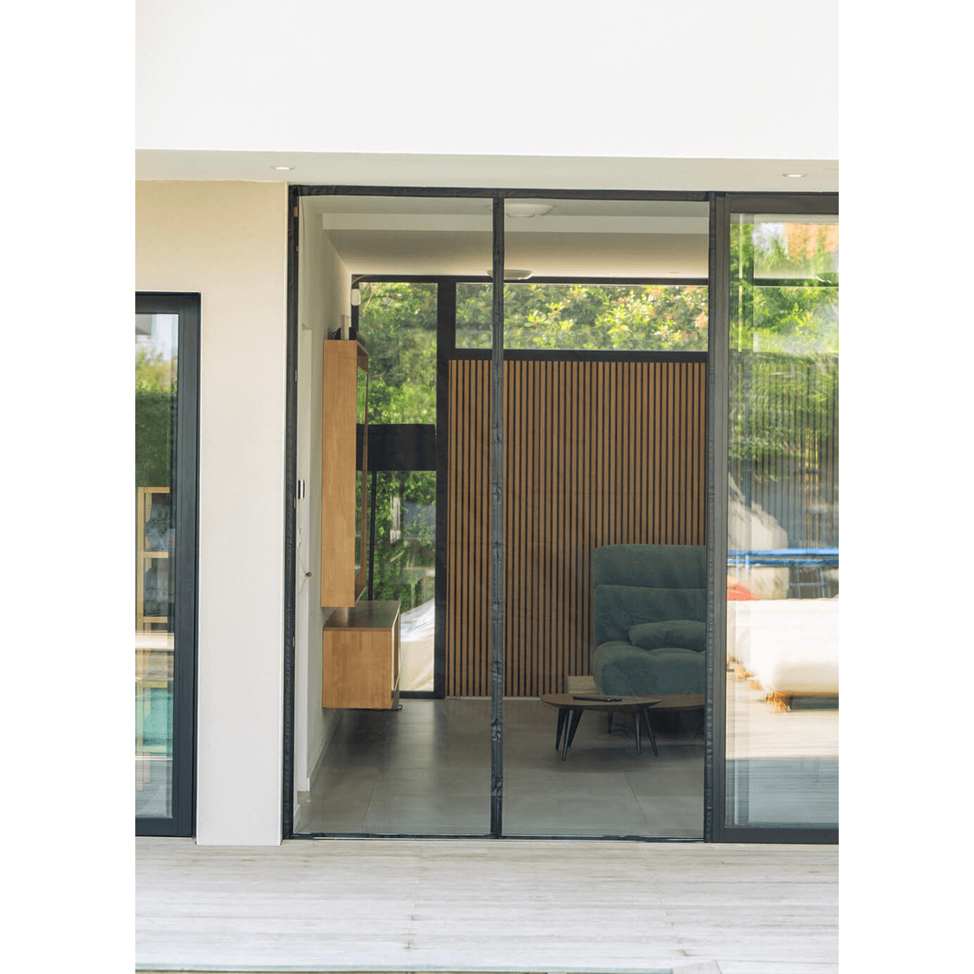 Moustiquaire porte baie vitrée moderne