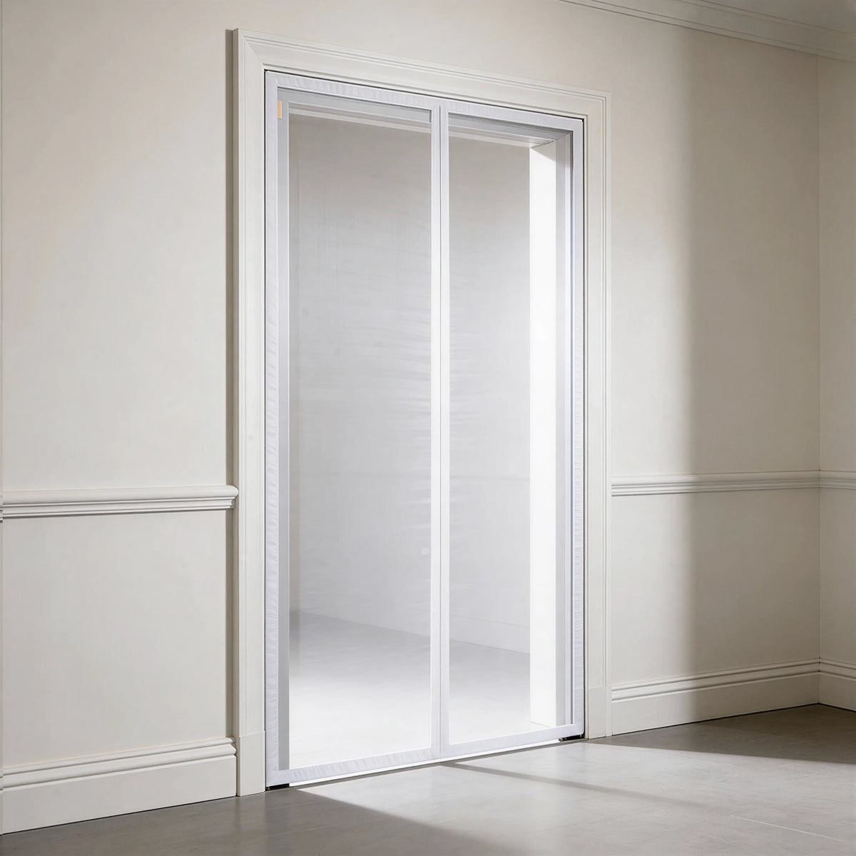 Moustiquaire magnétique porte blanche intérieur